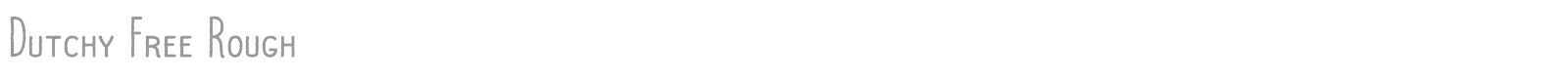 Dutchy font preview